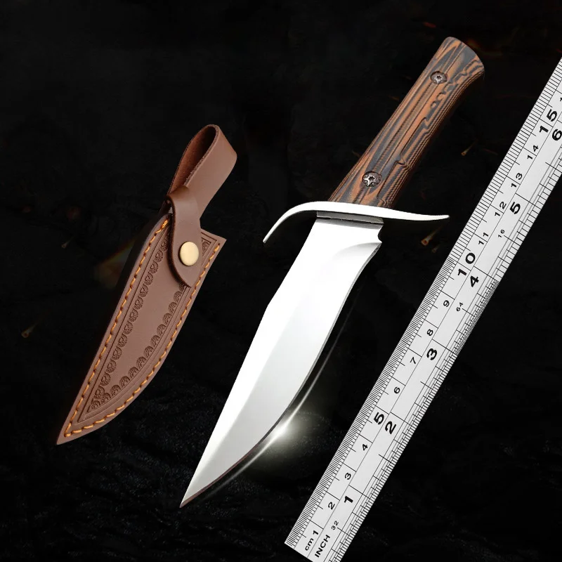 

Hysenss D2 Steel Blade G10 Anti Skid Handle Straight Knives Hunting Jungle Survival Peeling EDC Tool Military Tactical Knife