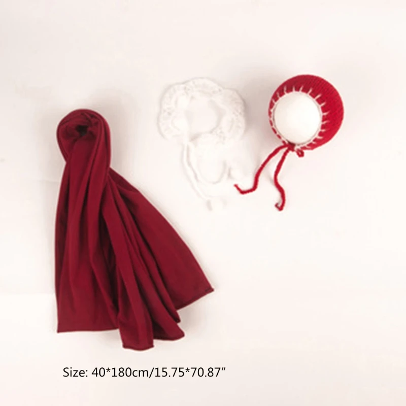 

Newborns Photography Props Baby Christmas Hat Crochet Infants Outfits Blanket