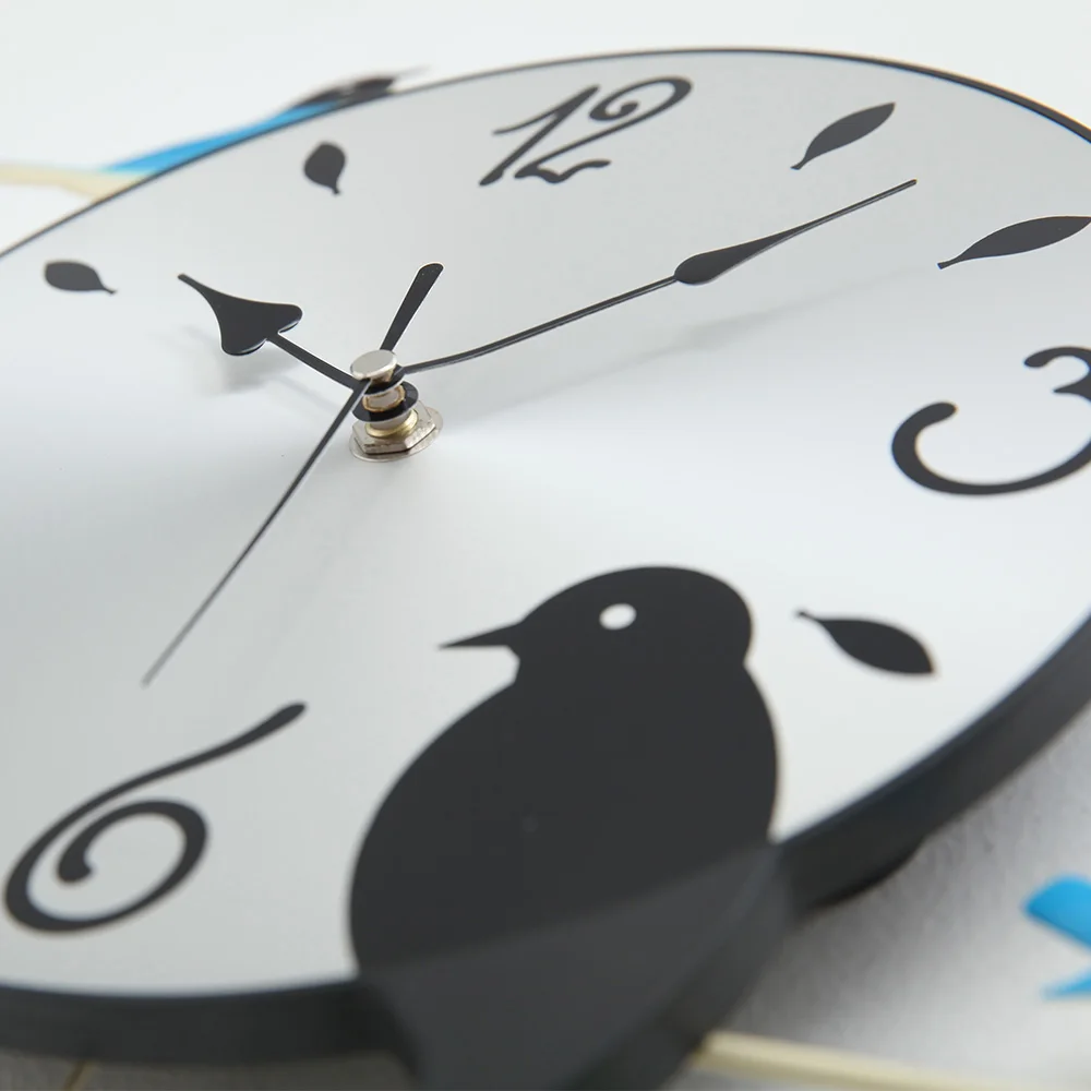 

Bird Wall Clock Quartz Clocks Modern Design birds unique gift craft times saat horloge murale reloj de pared zegar klock wanduhr