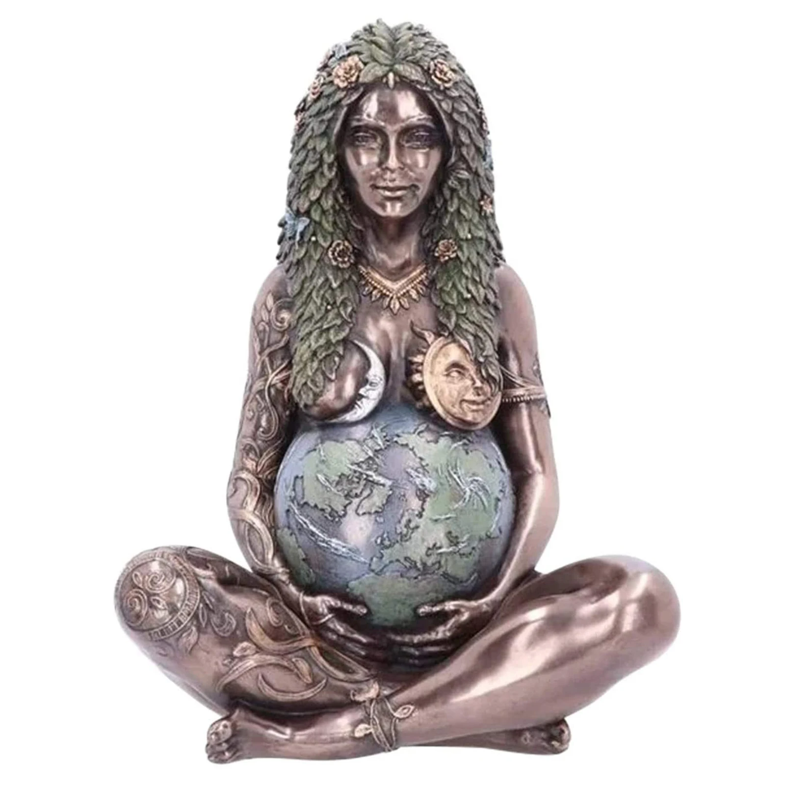 

Ghia Mother Earth Art Statue Resin Earth Mother Figurine Garden Ornament Statue Figurine Mother's Day Outdoor Sculpture Craft