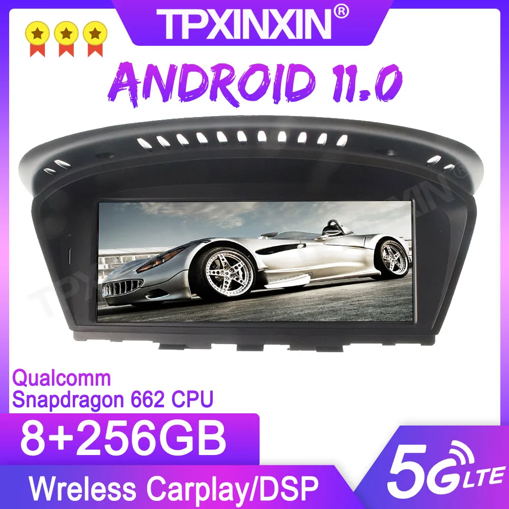 

8+256G Android 11 For BMW 5 Serise E60 CCC 2006-2013 Car Multimedia Player Car Stereo GPS Navigation Auto Radio Headunit DSP IPS