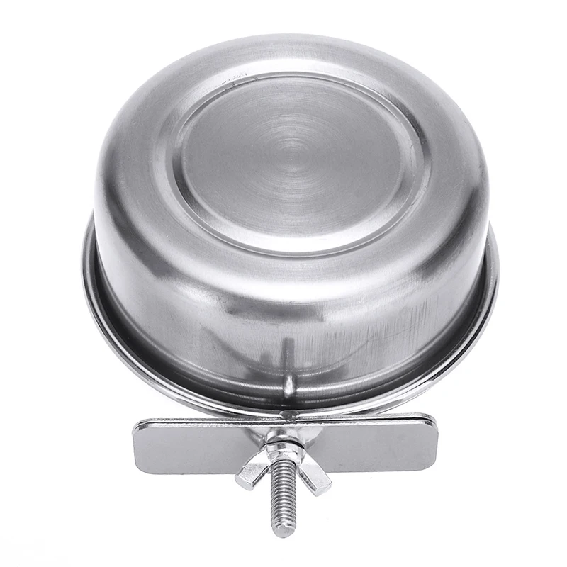 Stainless Steel Bird Feeder Parrot Cups Container Food Water Bowl for Macaw Parakeet Cockatiel Cage | Дом и сад