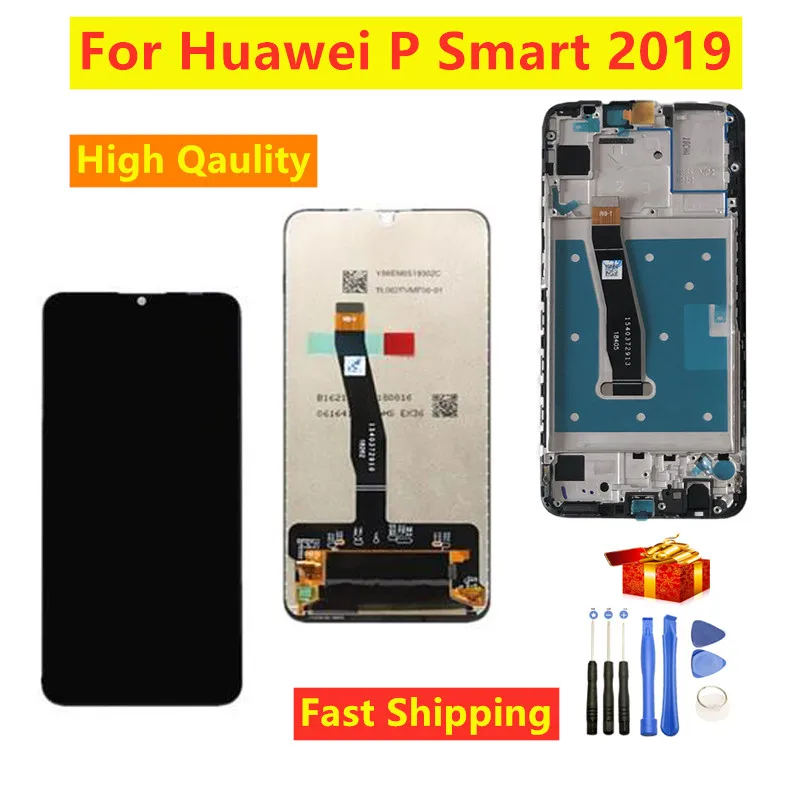 ЖК дисплей для Huawei P Smart 2019 6 21 дюйма сенсорный экран с цифровым преобразователем в