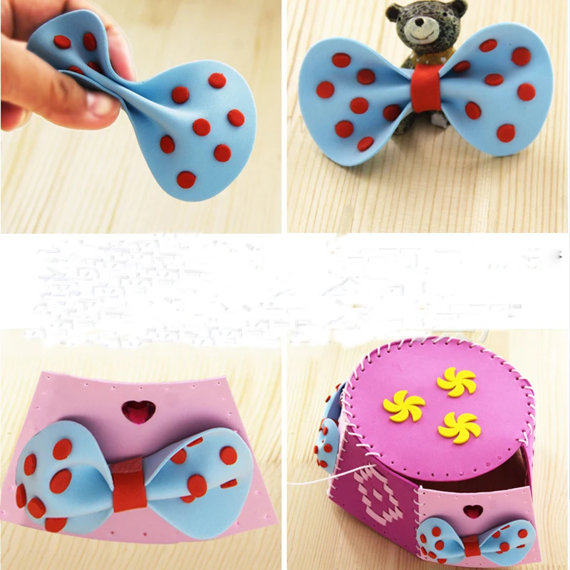 Сделай Сам креативный EVA пенный бумажный тканый головной убор цветочный узор