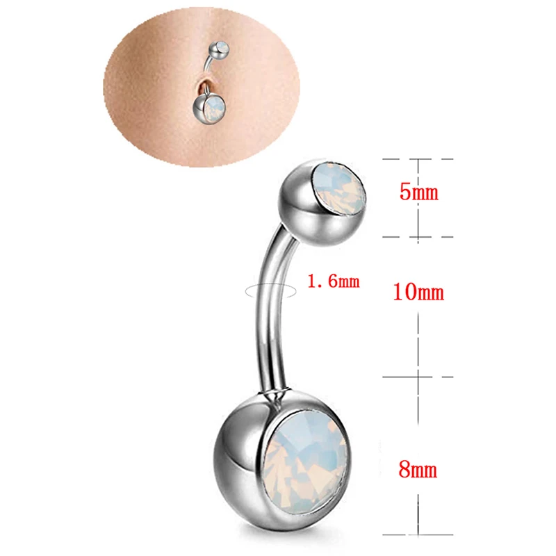 Несколько сексапильных болтающихся колец для живота Необычные пупковые шпильки