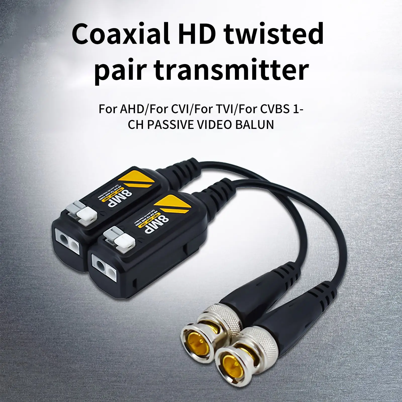 

8MP CVBS AHD CVI TVI UTP 4 In 1 Video Balun Coaxial High Definition Twisted Pair Transmitter UTP Video Receiever