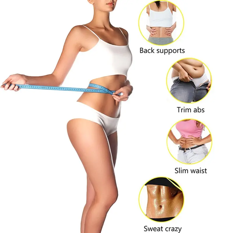 Женский тренажер для талии корсет похудения неопрен сауна пот жилет тренировок