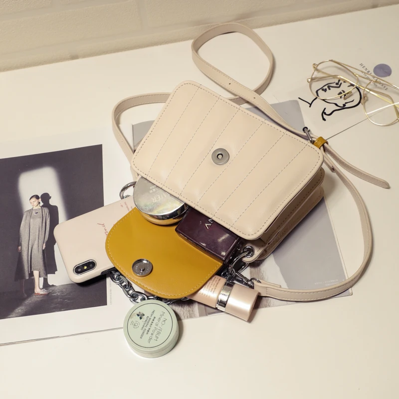 Модные ручные сумки через плечо из искусственной кожи на цепочке для женщин 2020