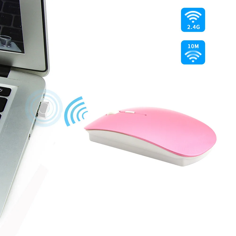 CHYI Bluetooth мышь для Macbook Air 2,4G беспроводная мышь перезаряжаемая Бесшумная ультратонкая Mause эргономичная Портативная оптическая мышь