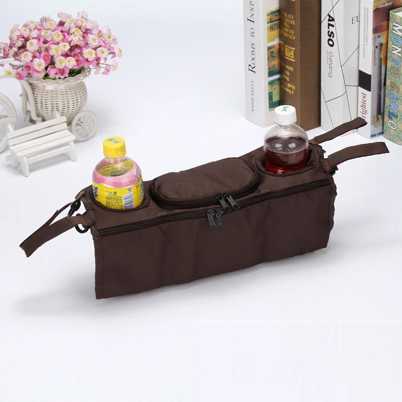 coffee bottle tray Чашка для детской коляски, держатель, специальная кружка для родителей, водонепроницаемый дизайн, сумка для чашки, коляски, велосипедные универсальные сумки для бутылок для ребенка - Цвет: coffee bottle tray