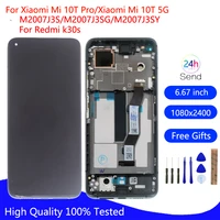 original for xiaomi mi 10t pro display m2007j3 lcd touch screen digitizer assembly for xiaomi mi 10t 5g lcd for redmi k30s lcd