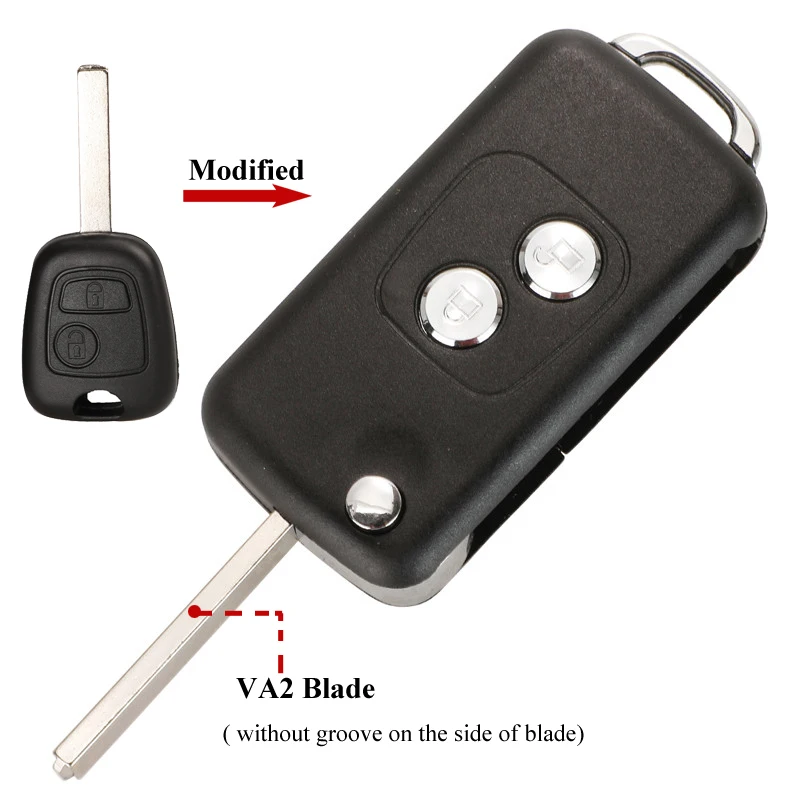 

Jingyuqin 2 BTN модифицированный флип-пульт для автомобильного ключа для Citroen C1 C2 C3 C4 Picasso Xsara Peugeot 206 306 307 107 207 407 Partner