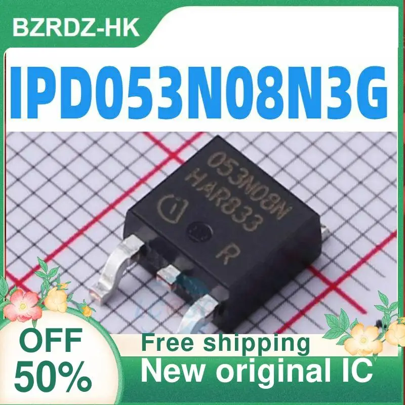 

1-20 шт. IPD053N08N3G 053N08N 90A/80 в TO-252 новый оригинальный IC
