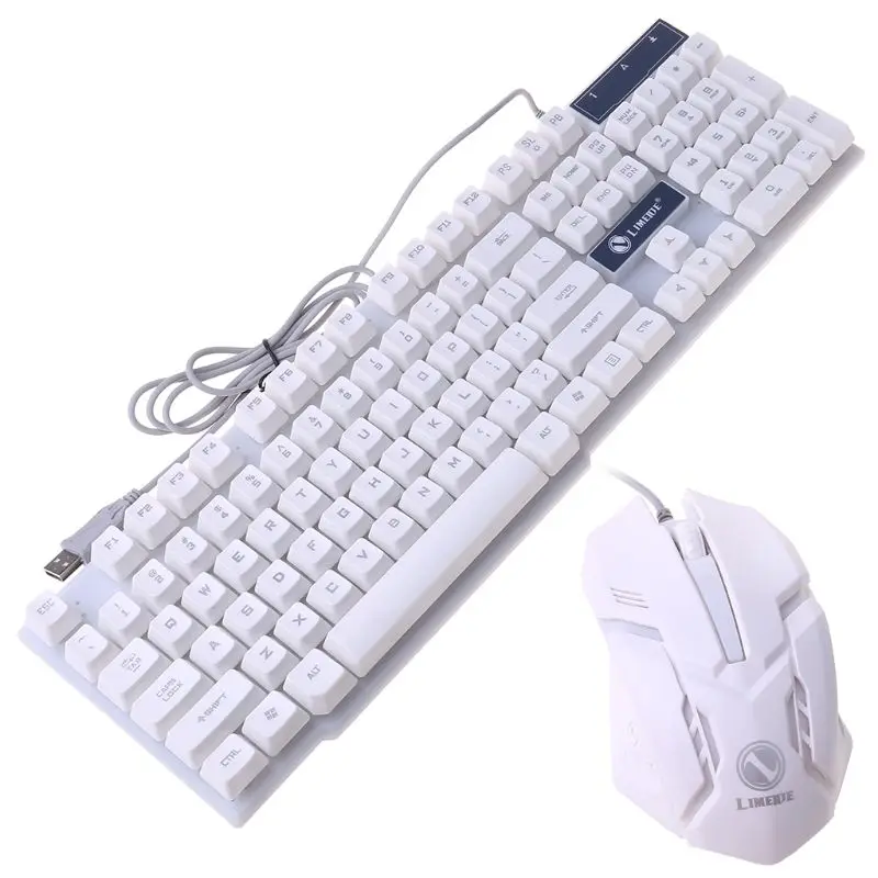 

High Quality Gaming Keyboard Wired Mouse Combo Set LED Light Backlight for Computer PC