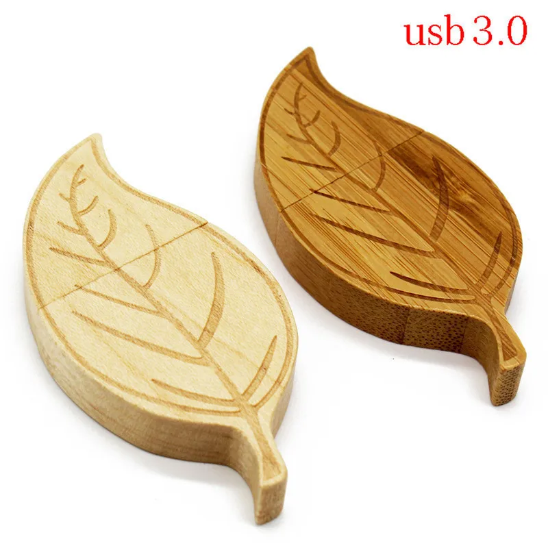 Usb флеш накопитель TEXT ME в виде кленовых карбонизированных бамбуковых листьев usb 3 0