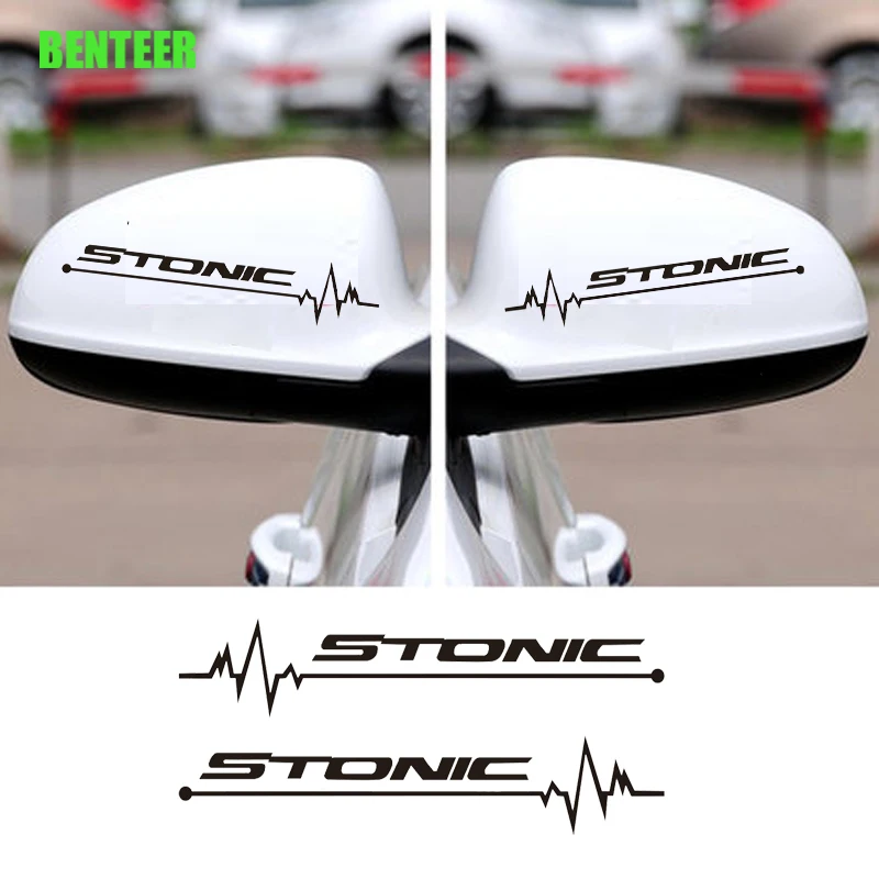 

2pcs Car Rearview Mirror Sticker For Kia Stonic