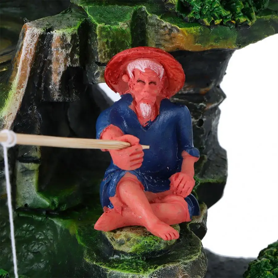 Винтажный настольный фонтан из смолы имитация рокерного декора светильник