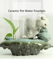 1 5l cat water fountain for pets water dispenser retro ceramic frog cats feeder courtyard decoration dogs drinking drink bowls