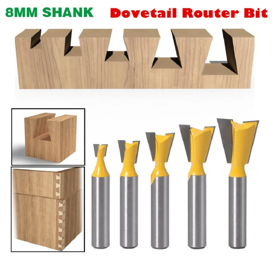 Фрезы с хвостовиком 8 мм и типа Ласточкин хвост C3 вольфрамовые фрезы для резьбы по