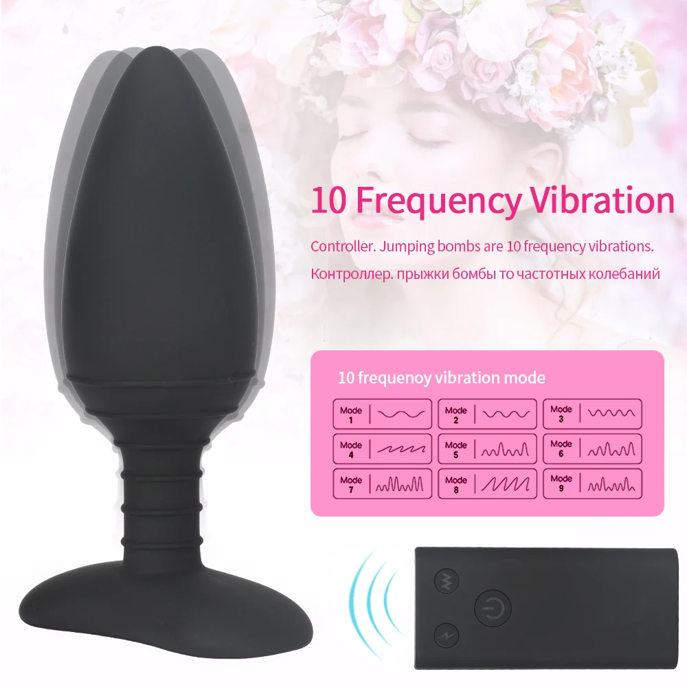 Electric Shock Dildo Anal Plug Vibrator Wireless Remote Vibrators Sex Toys For Men Prostate Massager Adults Women | Красота и