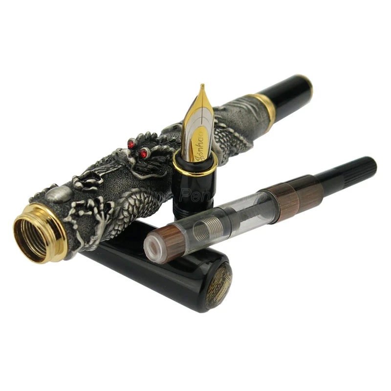 Оптовая продажа металлическая перьевая ручка Jinhao серия восточных драконов