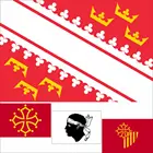 Флаг Франции, Эльзаса 23 дюйма, 3 Х5 фута, 100D полиэстер, двойная строчка, высокое качество, баннер 90 х150 см