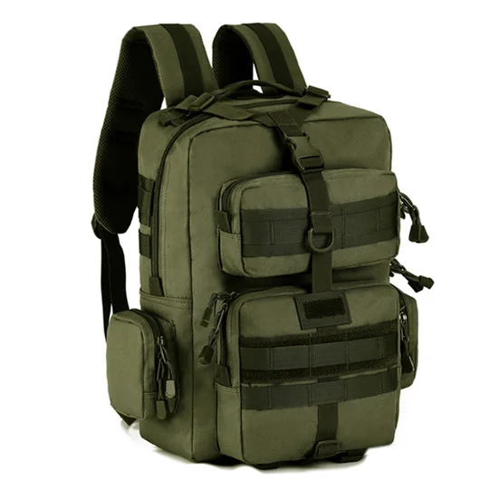 army green Протектор Плюс 30л Военный Рюкзак Molle, водонепроницаемая тактическая сумка, декомпрессионная армейская сумка, походный рюкзак, походная сумка - Цвет: army green