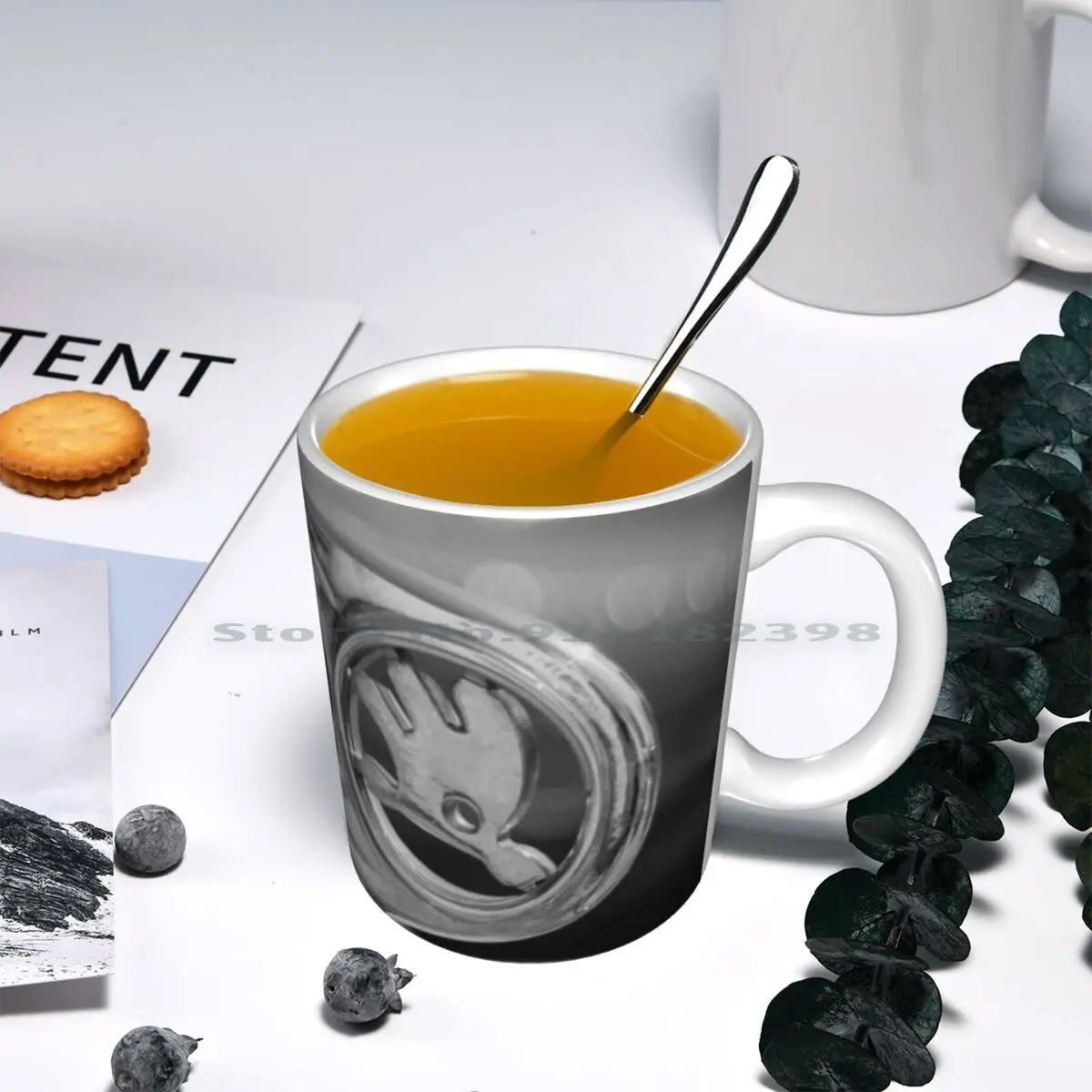 ?koda Detail Ceramic Mugs Coffee Cups Milk Tea Mug ?koda Skoda Detail Car Metal Creative Trending Vintage Gift Bottle Cup images - 6