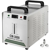 vevor 9l industrial water chiller cooler cw 3000dg for cooling co2 glass laser tube under 60w80w of the laser engraving tool