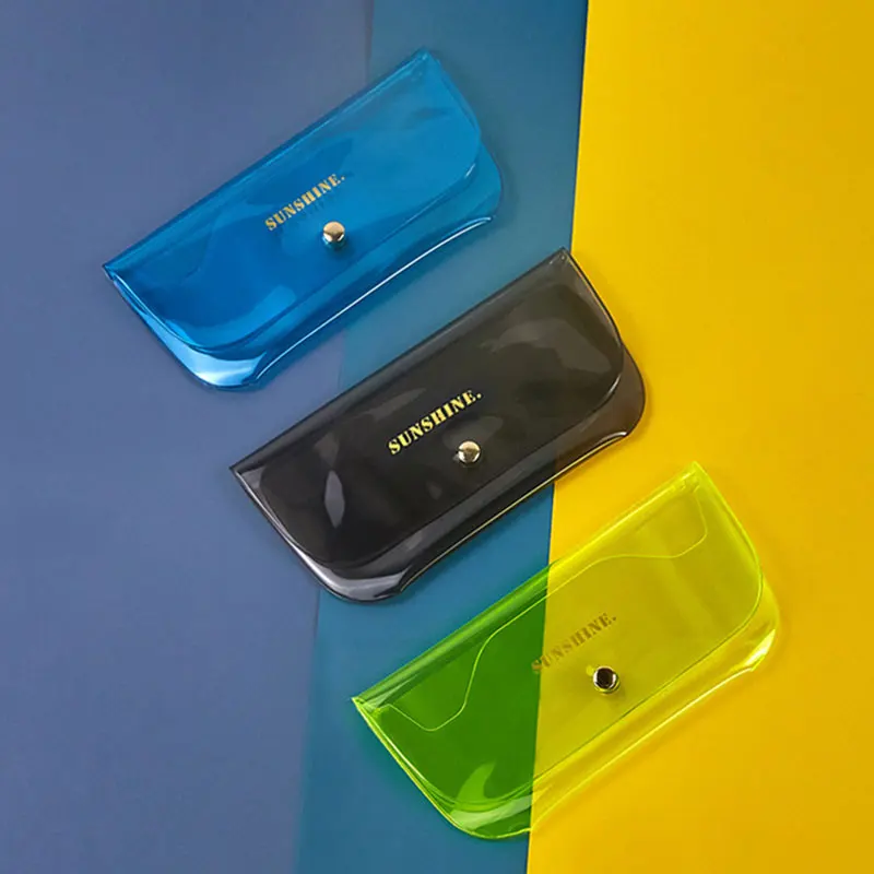 

Transparent Pvc Glasses Bag Fresh Transparent Glasses Case Transparent Jelly Glasses Bag Glasses Accessories Jelly Glasses Bag.