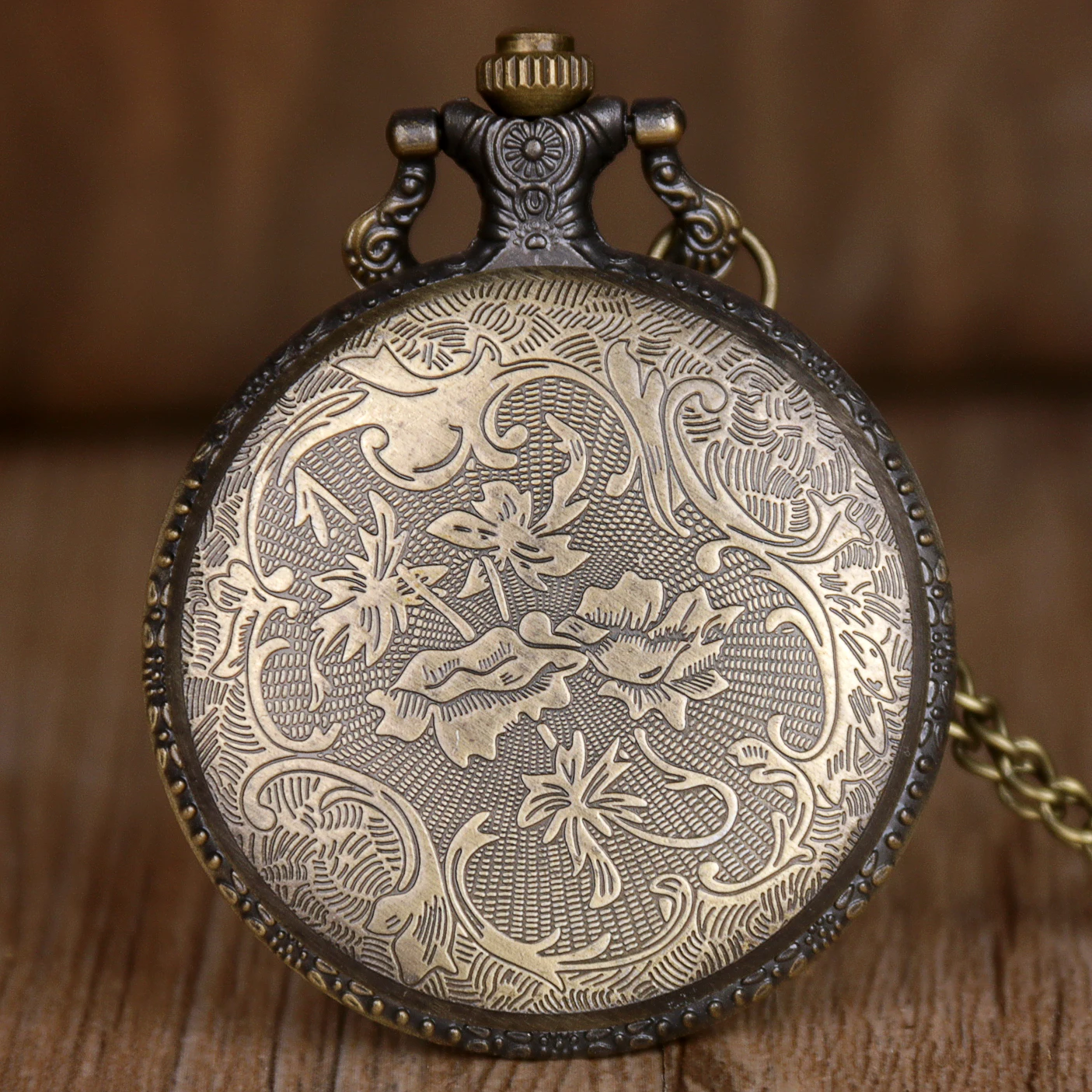 Bronze Hollow Pocket Watch Cosplay Edward Elric with chain Anime boys Gift wholesale | Наручные часы