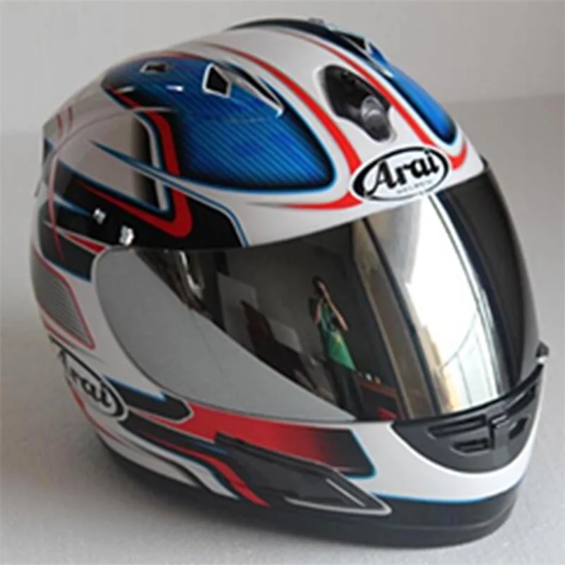 Полный мотоциклетный шлем arai Летний шлем в любой сезон гоночный шлем - Цвет: 3