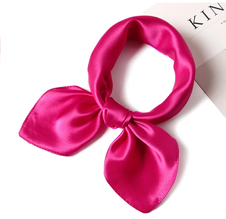 1 шт. шелковый шарф квадратный 100% шелк тутового шелка женский однотонный модный