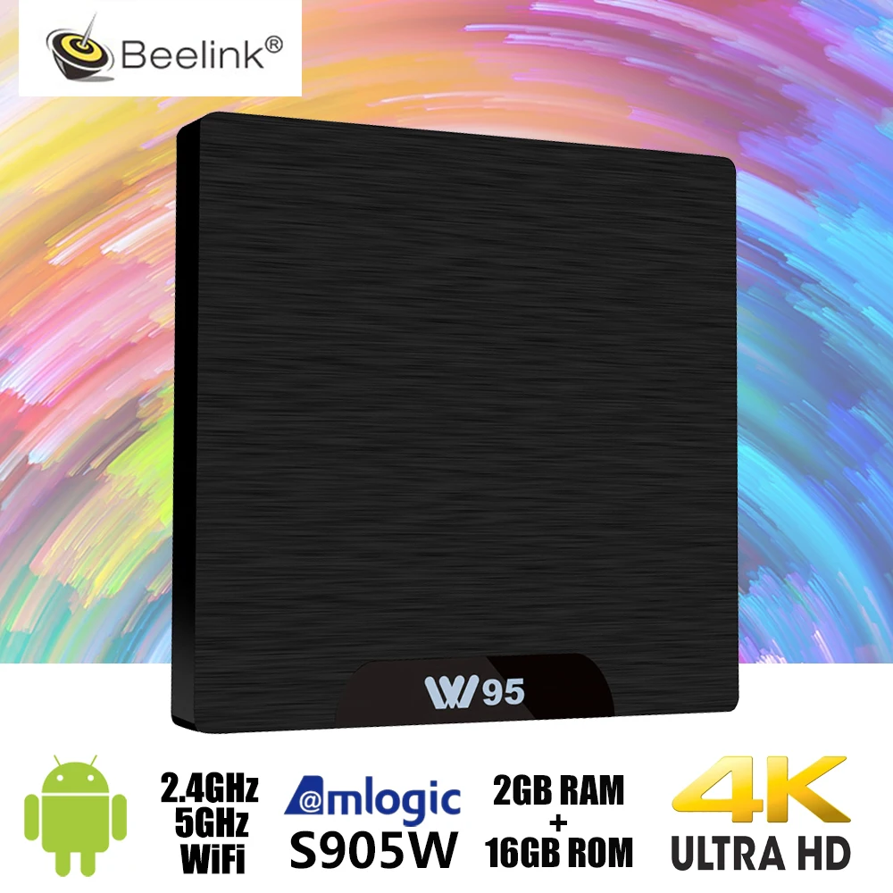 W95 Android ТВ-приставка Amlogic S905W четырехъядерный 2 Гб 16 Гб ТВ-приставка WiFi 4 к приставка HDMI медиаплеер PK X96 мини TX3 мини