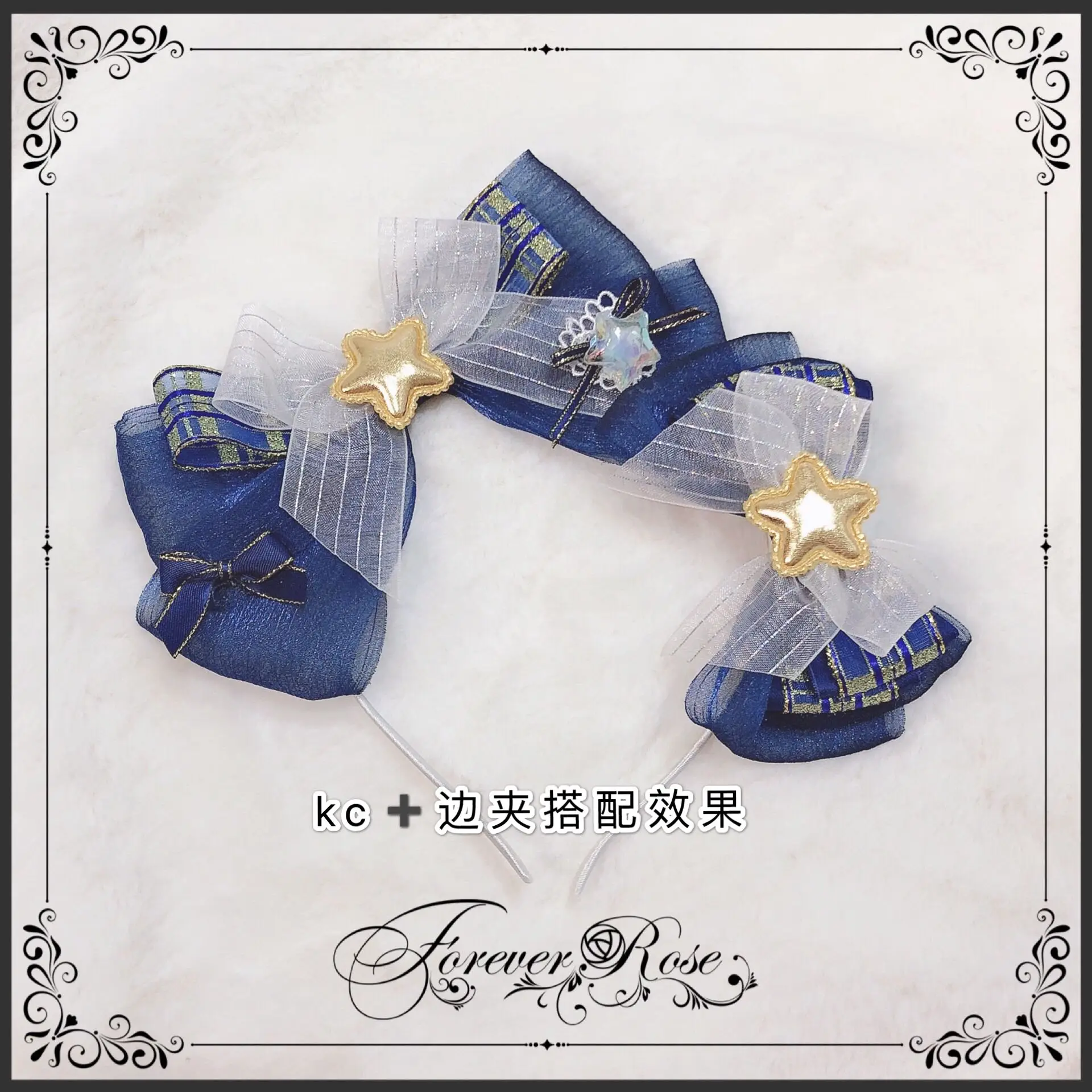 Лолита Гаджет Цилиндр Сайд Клип KC Рукавицы Цианоз Сакс Оригинальные Ручной Работы Защитник Звездный Свет-Продвижение Костюм.