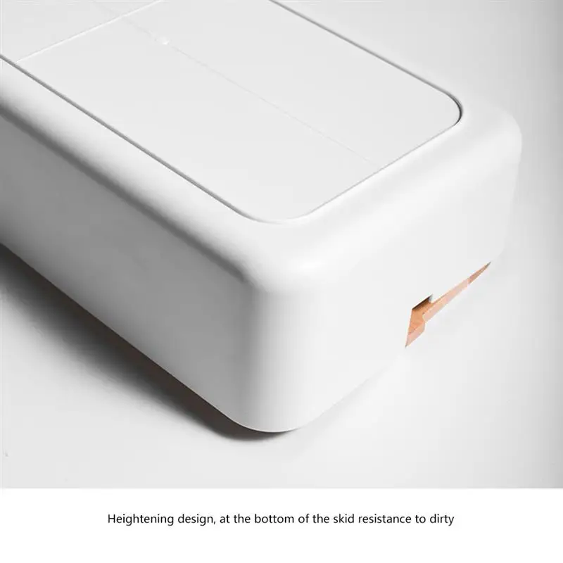 

Cosmetic storage box desktop lipstick net red dressing table skin care mask jewelry finishing rack simple wooden cover