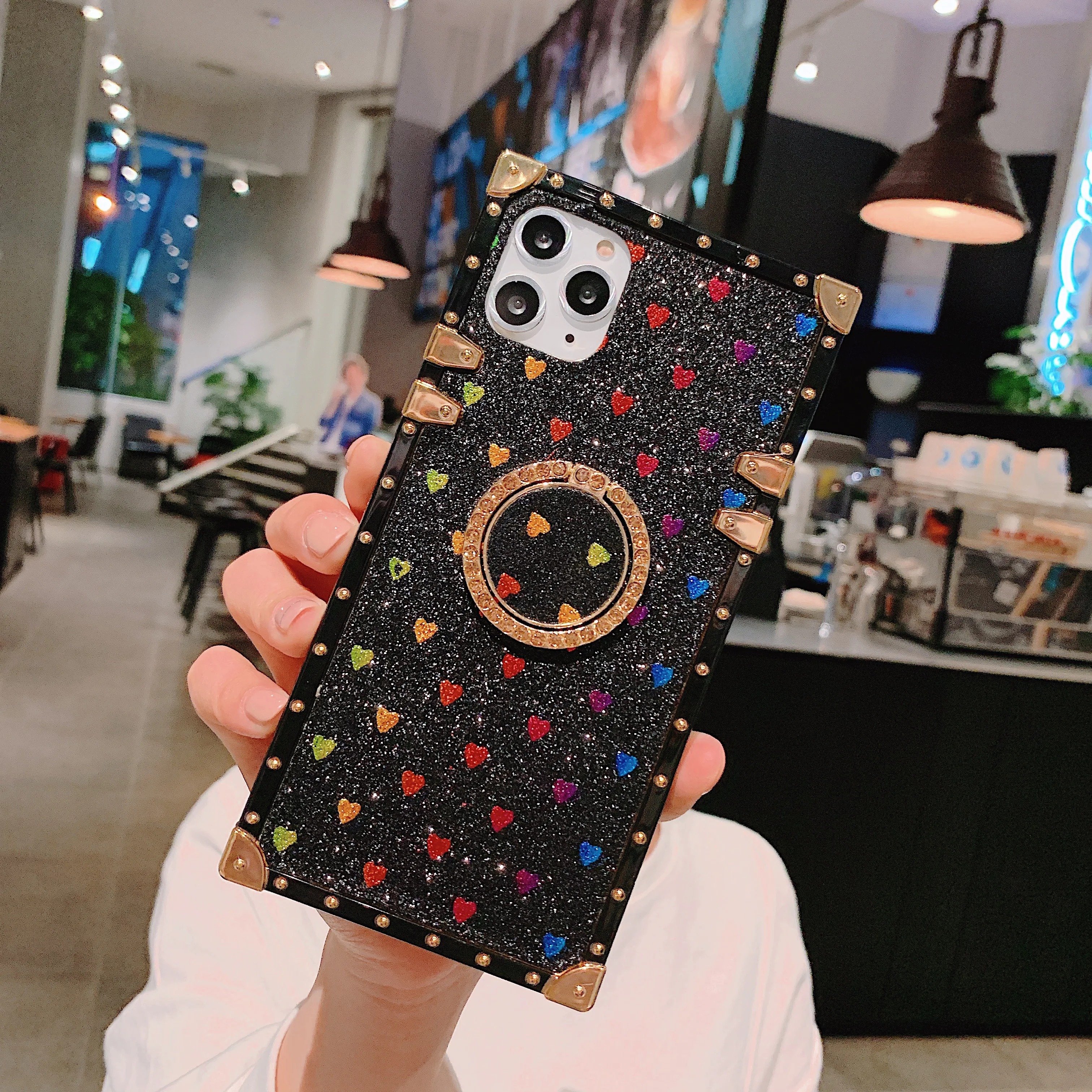 Чехол для Huawei Mate30 Pro P30 Mate20 P20Lite Nova5i 4 5 блестящий чехол с бриллиантами кольцом