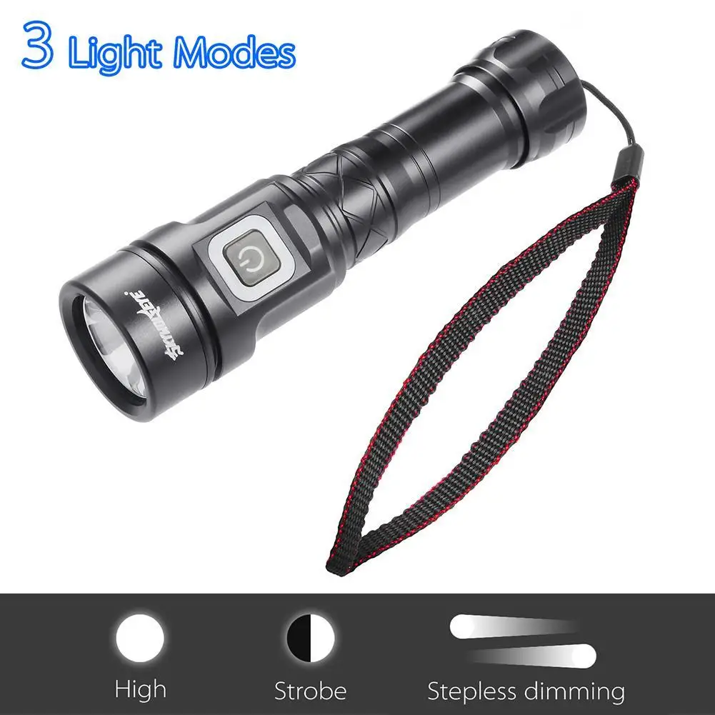 Высококачественный светодиодный фонарик в подарок суперъяркий 18650 с Usb