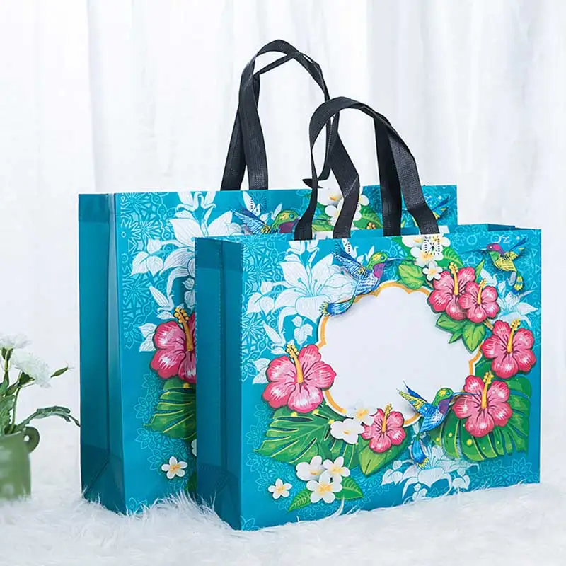 

Non-woven Shopping Bag Reusable Pouch Travel Storage Handbag Large Capacity Female tote bag eco bag Folding Tote Grocery Bags