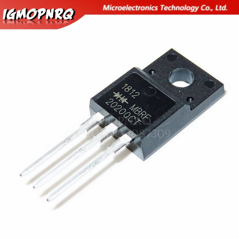 10 шт. Диод Шоттки MBRF20200CTG MBRF20200CT MBRF20200 20200CTG B20200G 20A/200V|Интегральные схемы| |