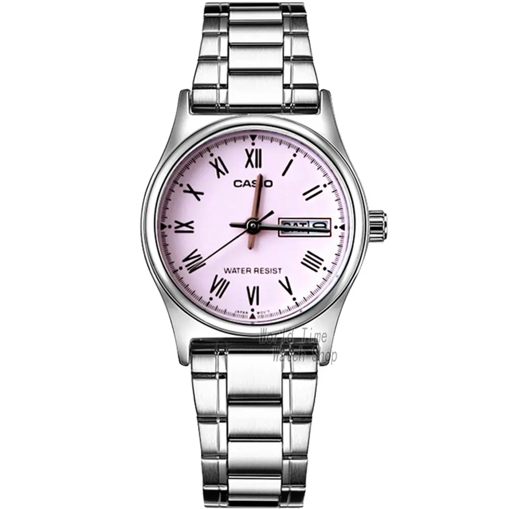Casio часы женские часы лучший бренд класса люкс Водонепроницаемый Кварцевые часы женские женские подарки Часы светящиеся спортивные часы relogio feminino reloj mujer montre homme bayan kol saati zegarek damski LTPV006 - Цвет: LTPV006D4B