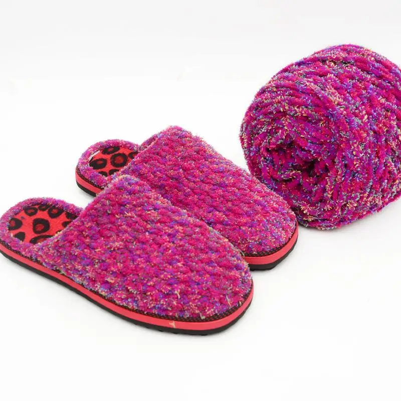 Шерстяная блестясветильник световая линия крючок ледяная синель Толстая шарф