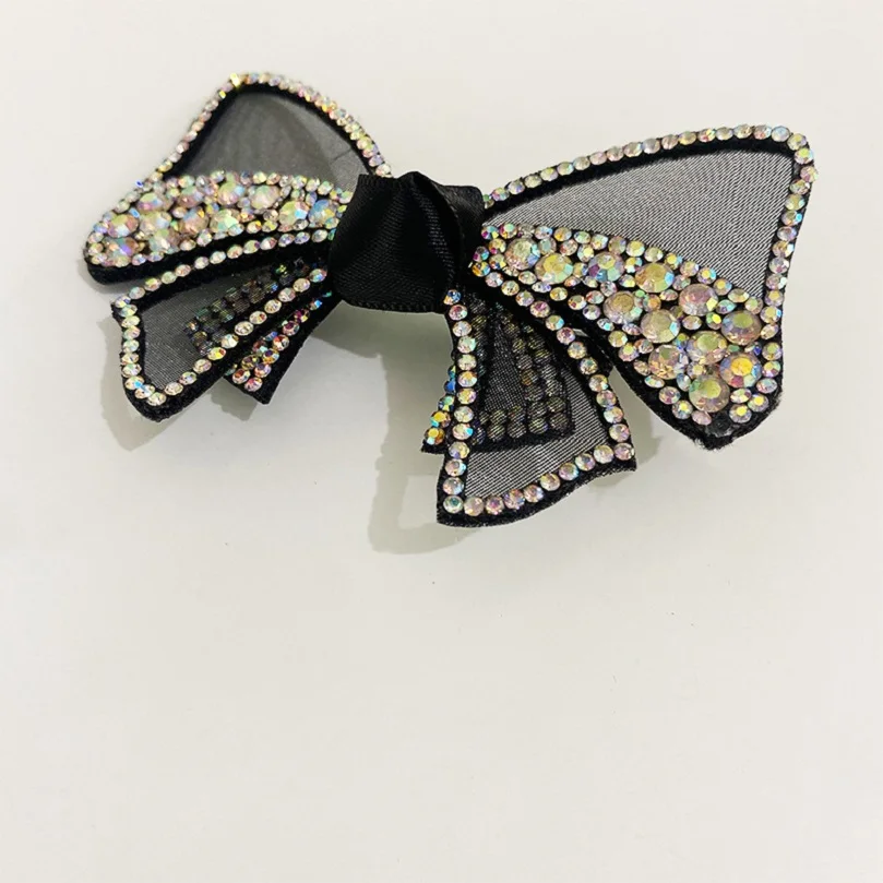 Заколка для волос с бантом AWAYTR милые Стразы в виде буквы заколки аксессуары