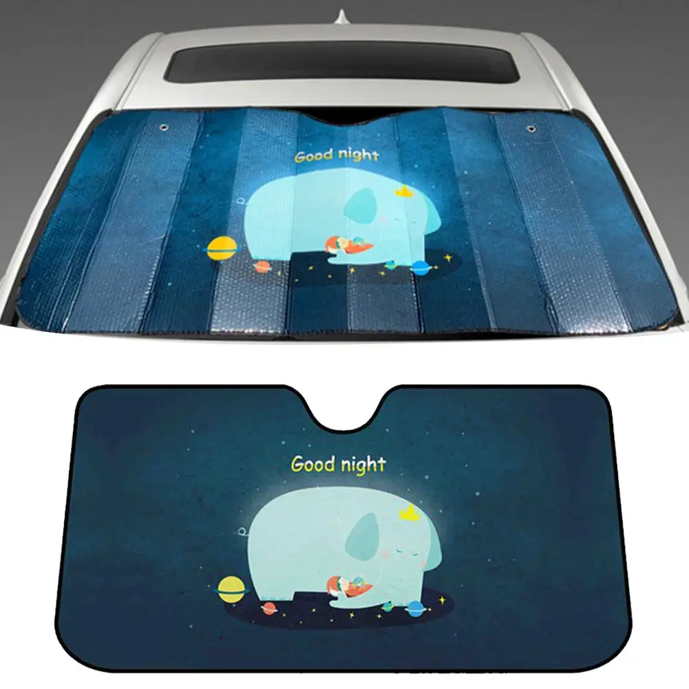 Автомобильный солнцезащитный козырек на лобовое стекло универсальный 5-слойный