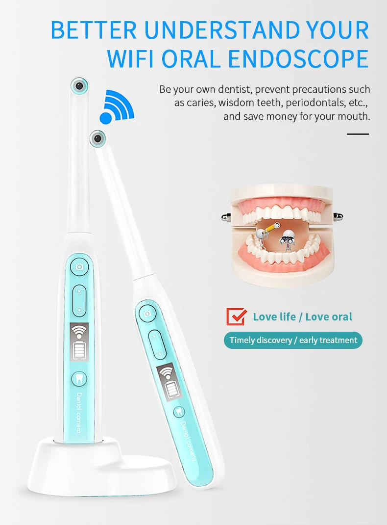 Беспроводной Wi Fi оральный эндоскоп 8 регулируемый светодиодный подсветка камера