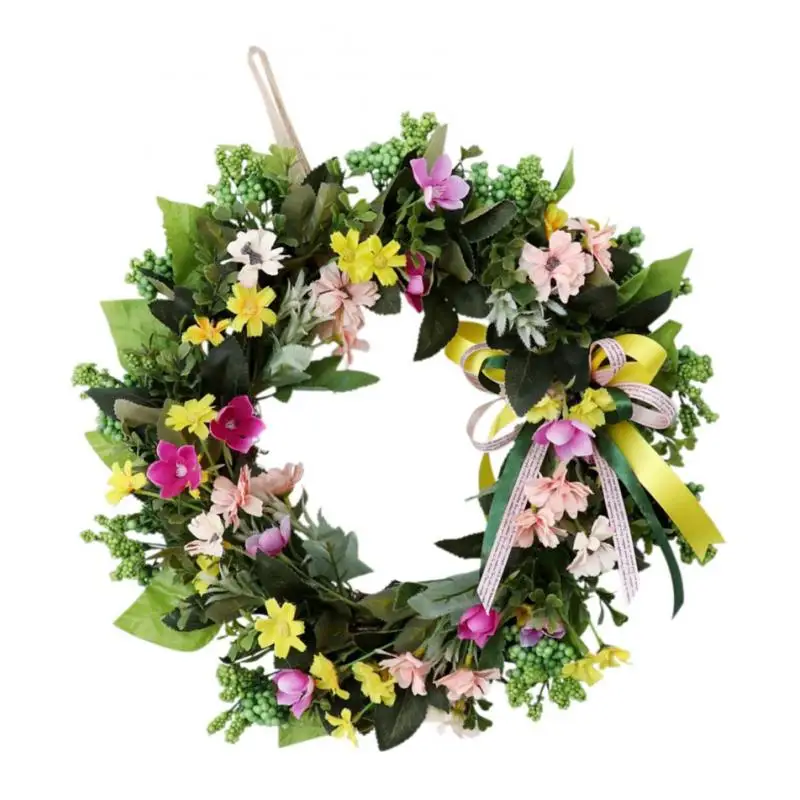

Simulation Garland Mirror Wreath Wedding Halloween Door Decor