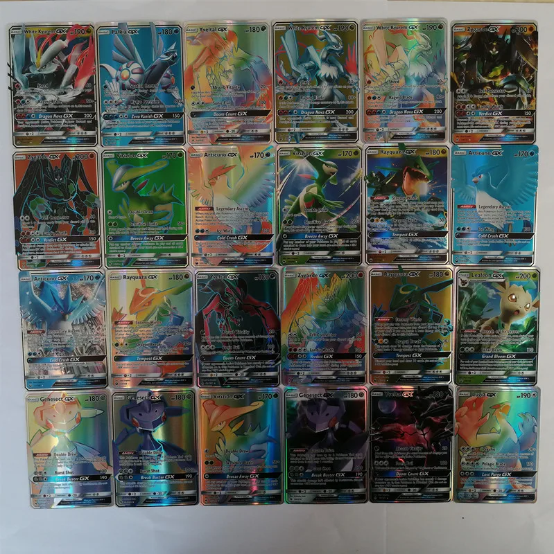 200 шт. 100 50 25 10 GX Мега Сияющий TAKARA TOMY карты игры битва карт торговые игра детская