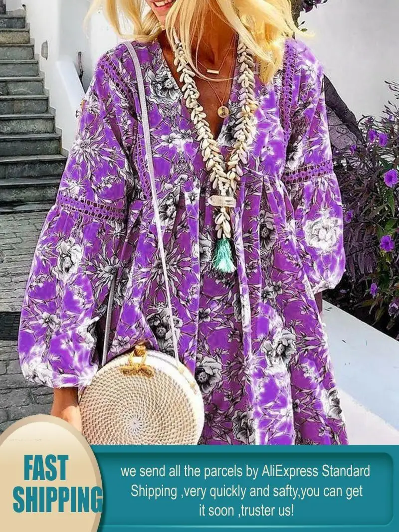 Женское короткое платье с запахом оборками и цветочным принтом | Женская одежда