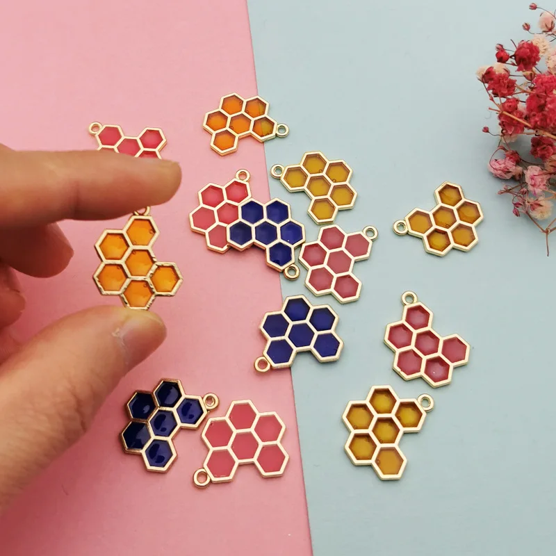 Подвески из сплава в виде сот 10 дюймов для украшения браслетов ожерелий сережек