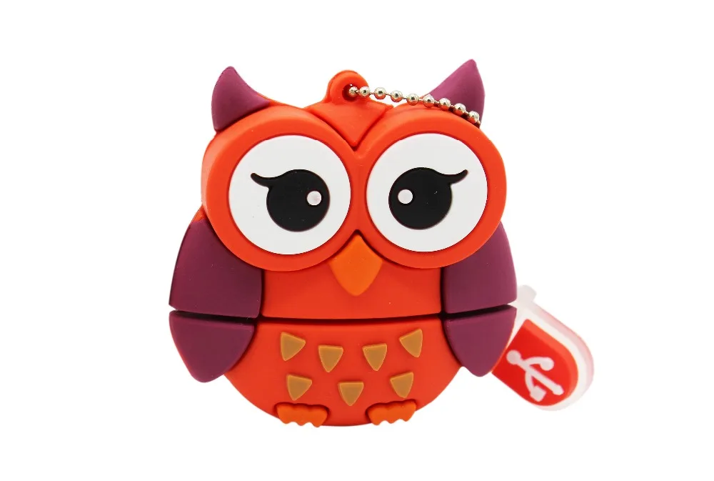 TEXT ME 64GB мультфильм Пингвин сова лиса стиль usb флеш-накопитель usb 2,0 4GB 8GB 16GB 32GB флешка, подарок